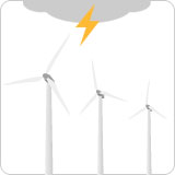 風力発電設備の雷害対策